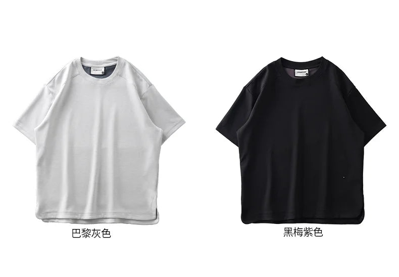 Modal Fabric T Shirts for Men 2025 Summer New Coolness Quick-Drying Shorts-Sleeve Tops Oversized Men's Clothing