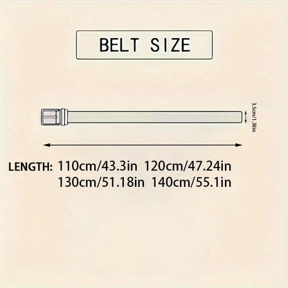 Men's Belt Blue Striped Belt Fashion Jeans Belt Genuine Leather Belt Automatic Buckle Belts