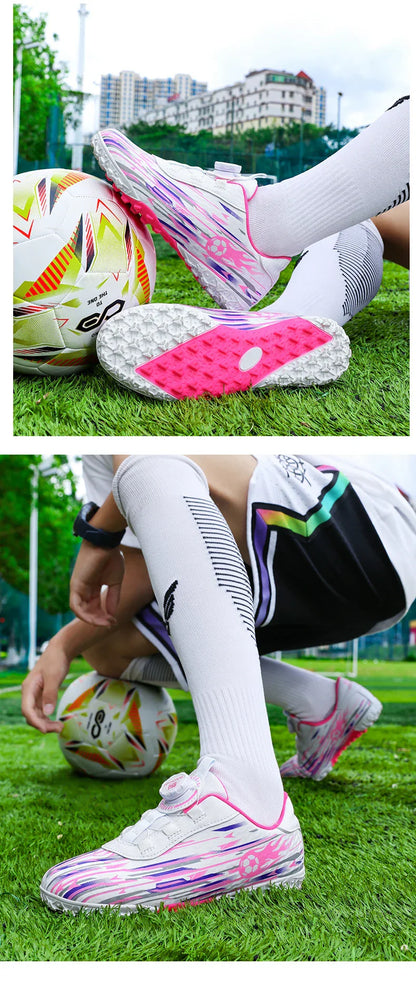 New Kids Football Field Boots Boys Girls Indoor Soccer Shoes Society Futsal Non Slip Professional Fast Men Soccer Cleats Sneaker