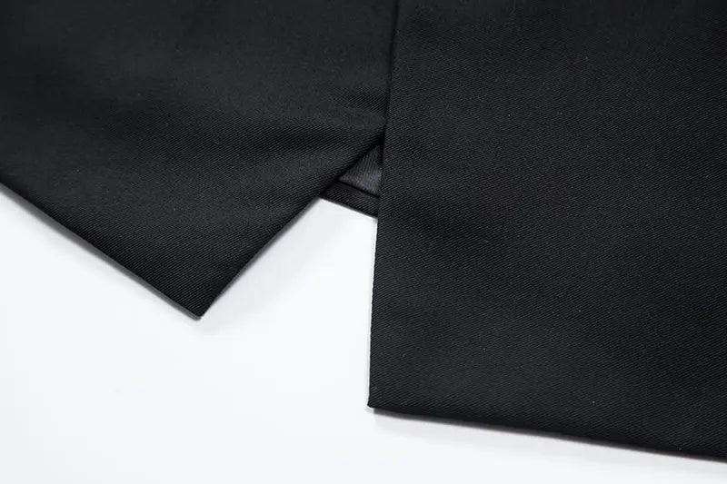 Men's Wedding and Party Vest with Diagonal Front Placket and Single-Button Closure
