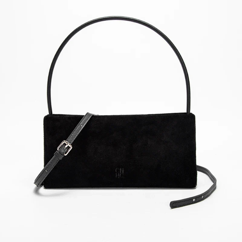Solid Simple Classic Style Velvet Underarm Bag Elegant Fashion Design Seasonal New French Vintage Shoulder Bag