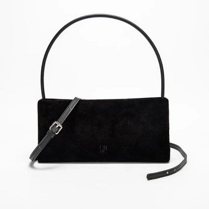 Solid Simple Classic Style Velvet Underarm Bag Elegant Fashion Design Seasonal New French Vintage Shoulder Bag