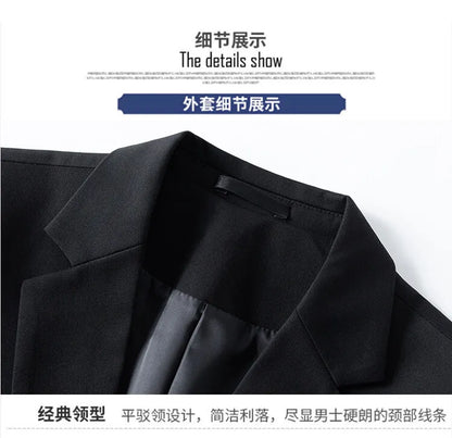 2025 High Quality Fashion Handsome Everything Fashion Business Leisure Has a Single West Two Sets Three Sets