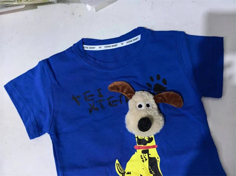 Kids Clothes Summer Children Boy Girls Cartoon T Shirt Shorts 2Pcs/sets Baby Toddler Clothing Infant Sportswear 1 2 3 4 5 Years