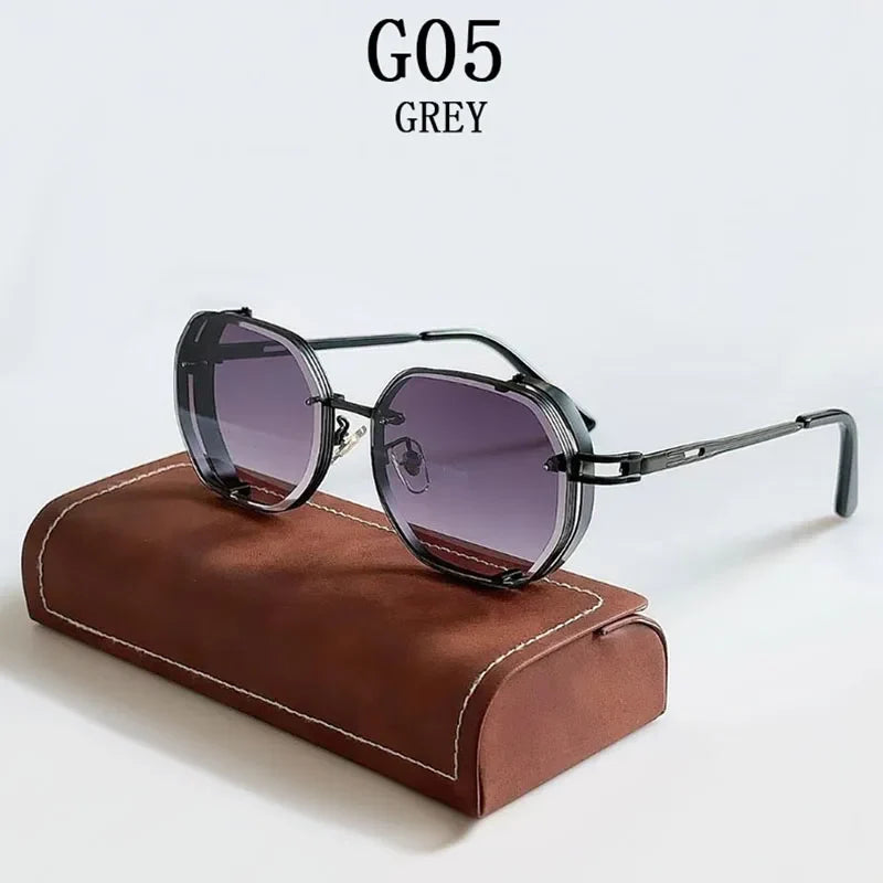 Steampunk Sunglasses For Men Punk Retro Sunglasses Women Trendy Vintage Fashion GlassesLuxe Gafas De Sol Hombre Zonnebril Heren