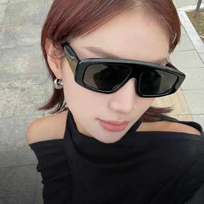 New Retro HIP HOP Trendy Men Sunglasses Women Luxury Brand Designer Sun Glasses Black White Glasses Ladies Goggle UV400 Eyewear