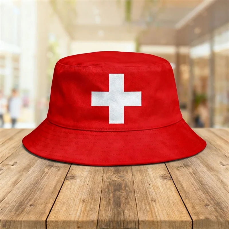 2026 Countries National Flag Bucket Hat Men Women Football Fan Party Football Cup Reversible Sun Hat Soccer Fans Fisherman Hat