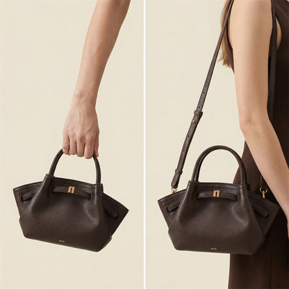 Women's Dumpling Bag Large Capacity Tote Handbag, Trendy Shoulder Bag Light Luxury Soft Leather Casual Daily Crossbody