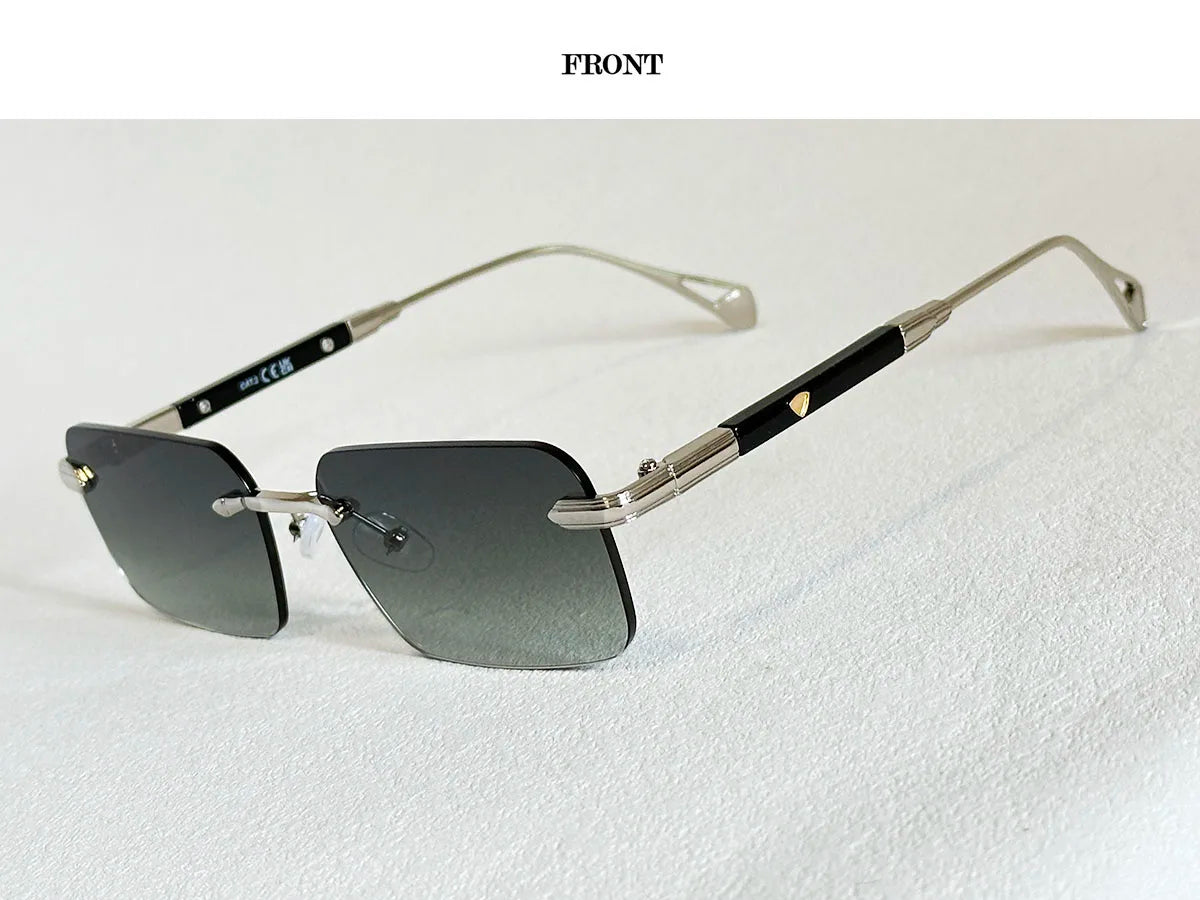 Rimless Sunglasses Women Trendy 2026 Metal Square Sunglass Men Luxury Fashion Glasses Vintage Dropshipping Lunette Soleil Femme