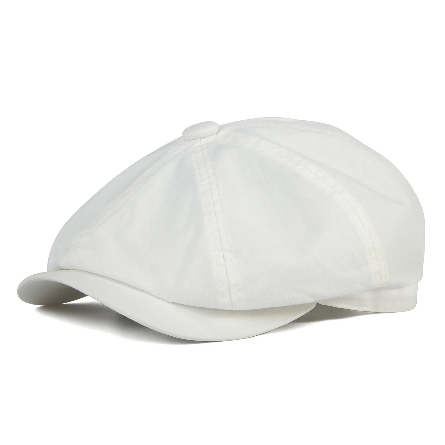 Men's Newsboy Gatsby Hat 100% Cotton Vintage Flat Ivy Driving Cabbie Cap