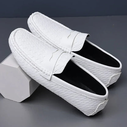 Loafers for Men 2024 New Handmade Moccasins Men Flats Casual PU Leather Shoes Luxury Comfy Mens Loafers Size 48