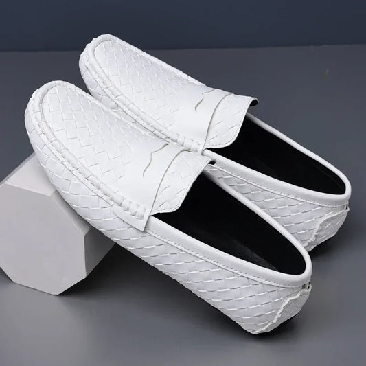 Loafers for Men 2024 New Handmade Moccasins Men Flats Casual PU Leather Shoes Luxury Comfy Mens Loafers Size 48