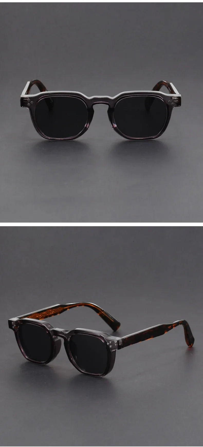 New Fashion Personalized Simple Geometric Design Polarized Sunglasses UV Protection Customizable Prescription  1045