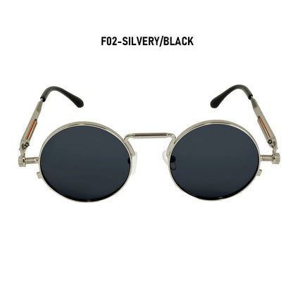 Round Steampunk Sunglasses Men UV400 Protection Punk Fashion Glasses Vintage Luxury Dropshipping Gafas De Sol Lunette De Soleil