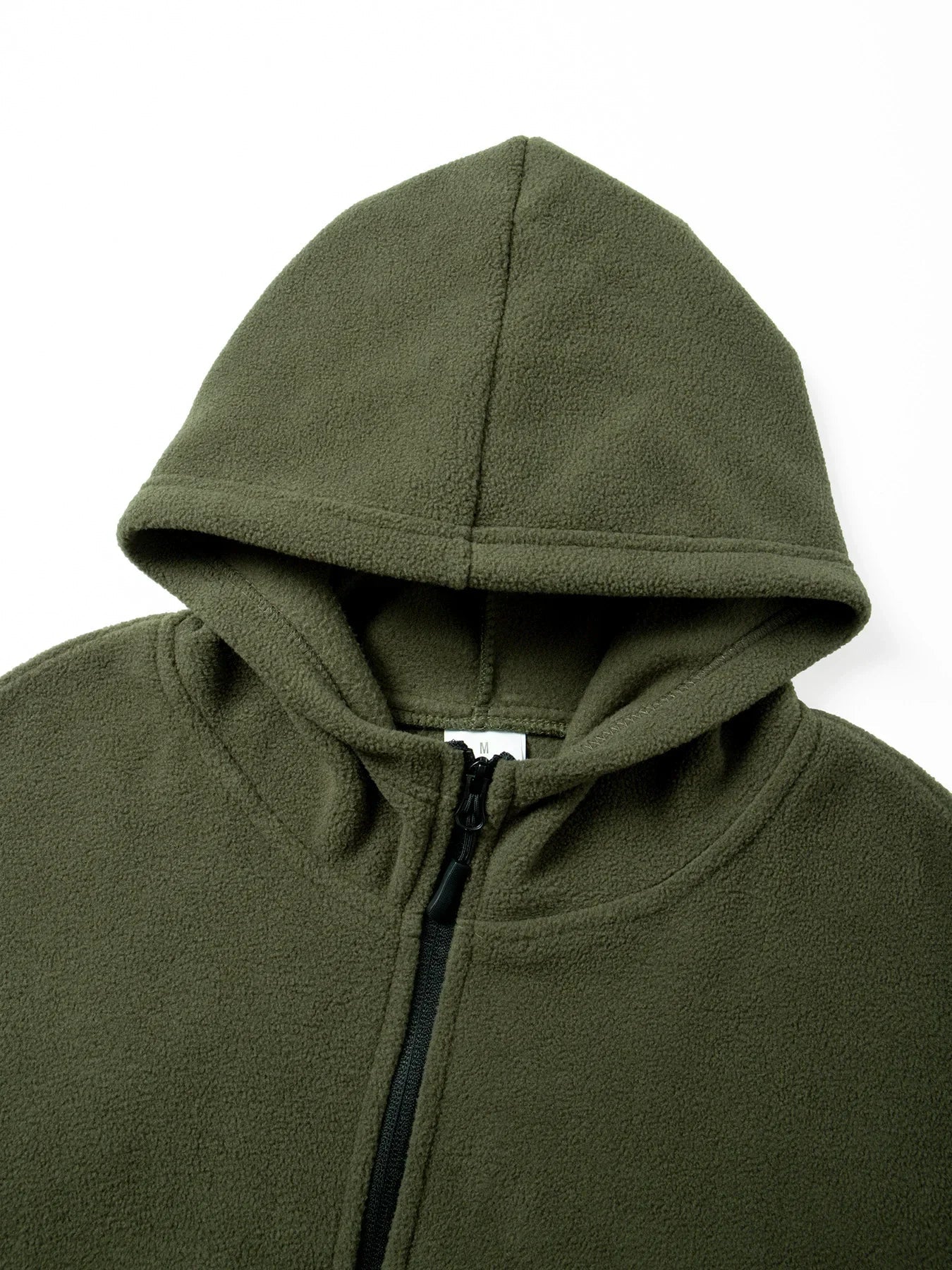 Men's Hiking Tactical Fleece Full Zip Hooded Jacket Multi-Zipper Pockets Design Autumn Winter Warm Outdoor Sports Coat for Men