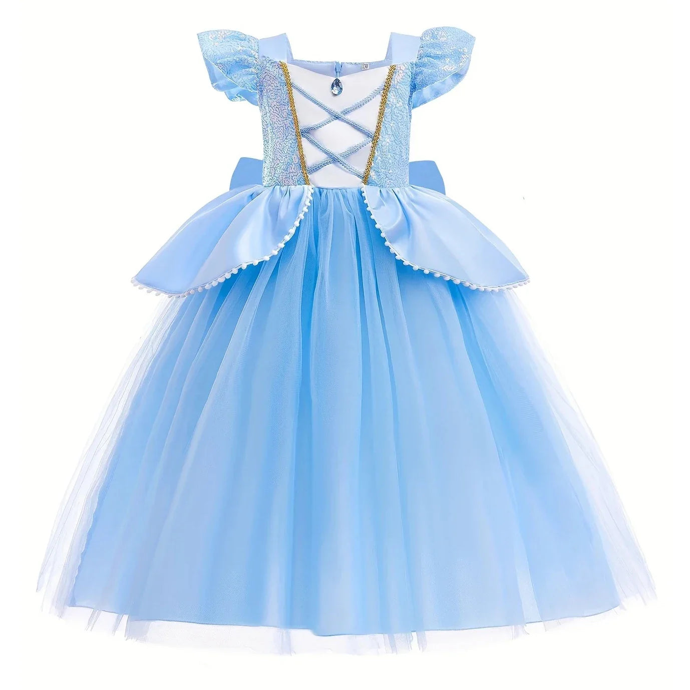 Kids Princess Costume Children Elsa Anna Halloween Dress Girl Cinderella Snow White Dress Rapunzel Mermaid Pageant Disguise