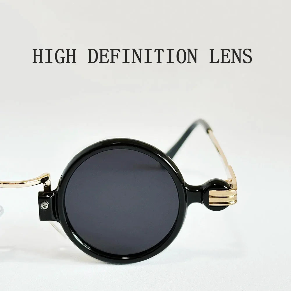 Small Round Punk Sunglass Men Vintage Vacation Steampunk Sunglasses Women Trendy Retro Fashion Glasses Gafas De Sol Hombre Vasos