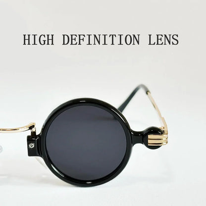 Small Round Punk Sunglass Men Vintage Vacation Steampunk Sunglasses Women Trendy Retro Fashion Glasses Gafas De Sol Hombre Vasos