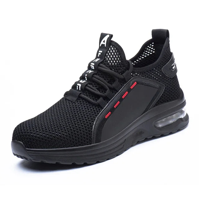 Breathable Men Work Safety Shoes Steel Toe Cap Air Cushion Working Boots Construction Indestructible Work Sneakers Men Shoes