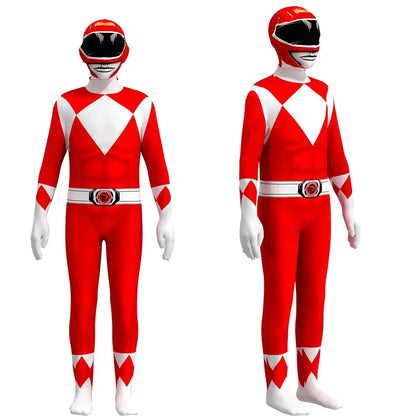 Power Samurai Sentai Shinkenger Rangers Costume Superhero Cosplay Halloween Birthday Party Jumpsuit Zentai Suit
