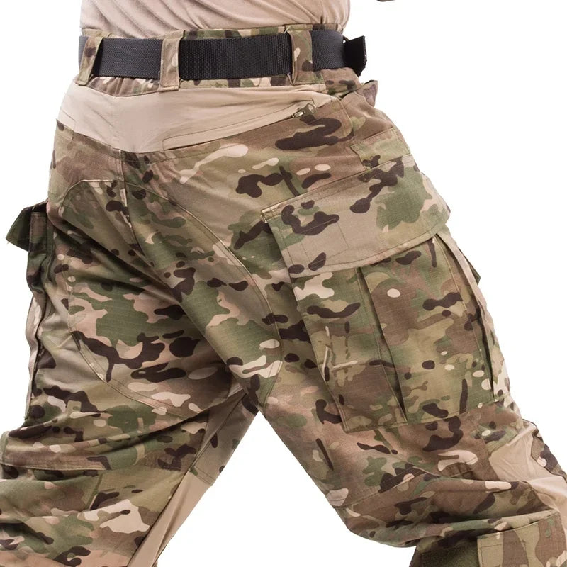 Outdoor Military Tactics Work Pants G3 Cargo Trousers Training Hiking GEN3 Green Spot Combat Tactical Pants Hunting Clothes Men