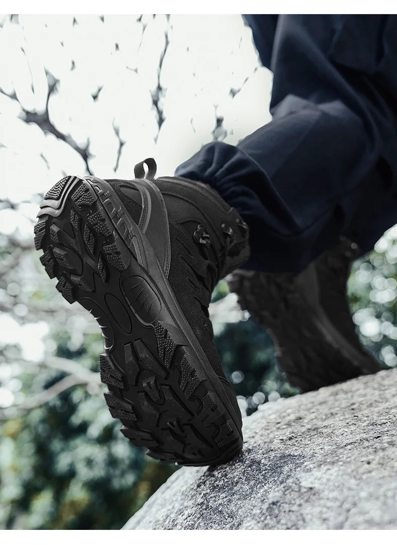 New Men Tactical Boots Waterproof Work Military Safety Hiking Casual Ankle Outdoor Forest fire fighting Desert Climbing Hunting