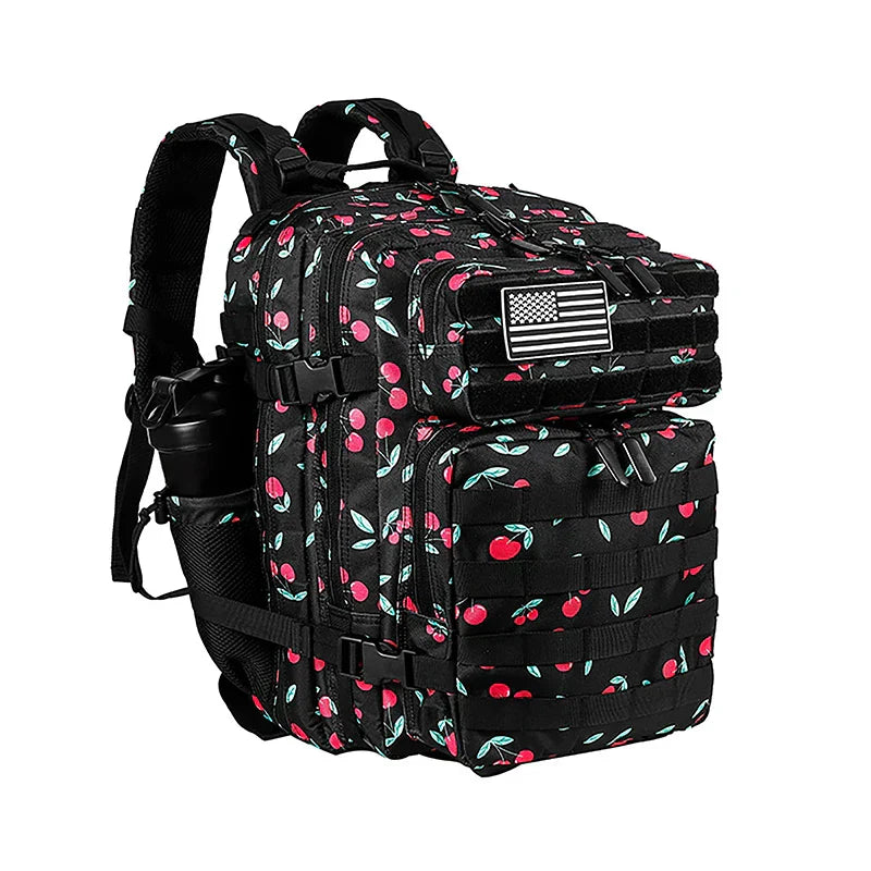 35L Tactical Backpack Small Athlete Gym Bag for Men/Women Qutdoor Travel Hiking Molle Rucksack with Bottle Holder