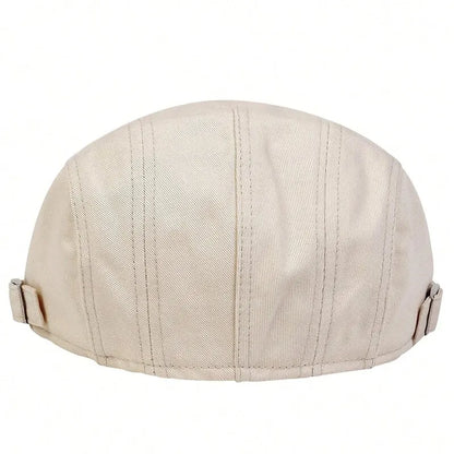 Men Light Board Solid Color Newsboy Caps British Painters Hats Spring and Summer Adjustable Flat Cap Hip Hop Berets