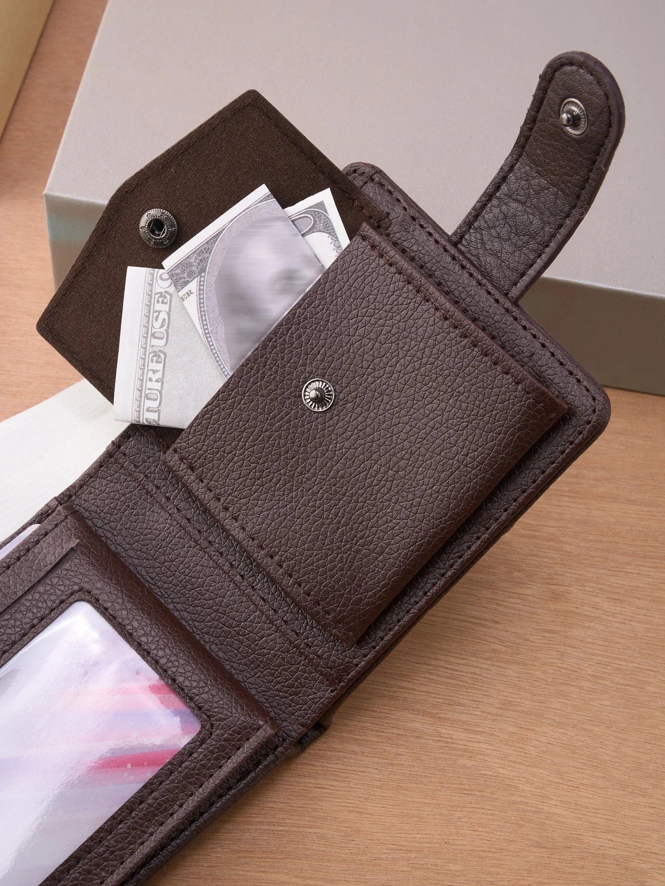 Men Wallets Leather Zipper Purse Man Business Casual Slim Card Horders Quality Male Short Multi-card Wallet Coin Pocket Purse