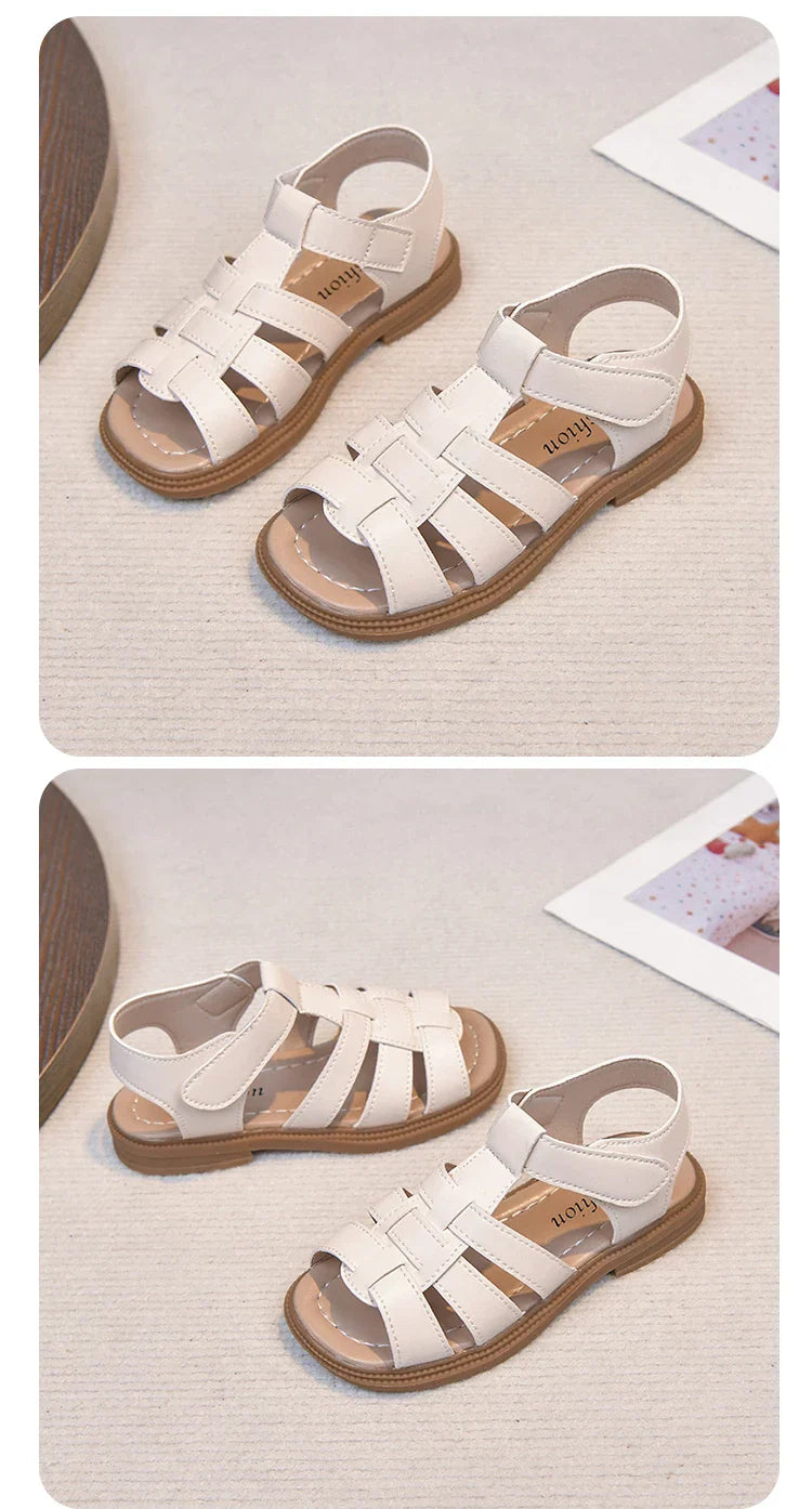 Kids Summer Sandals for Boys Girls Unisex Fashion Open Toes All Match Size 21-30 Children Beach Shoes Anti-skid Breathable Soft