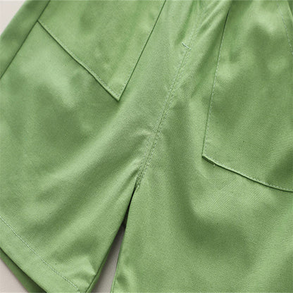 Summer Casual Newborn Baby Boys Toddler Big Dinosaure Short Sleeve Tops Pants 2Pcs/set Cotton Kids Outfits Clothing