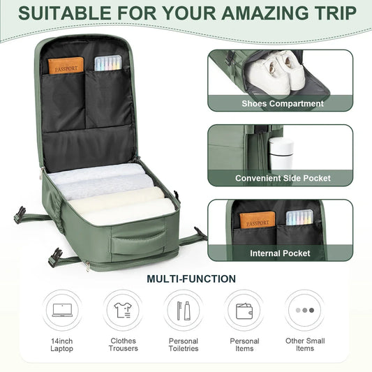 Backpack 40x30x20 Cabin Bag Travel Backpack for Men Women Hand Luggage Leisure Laptop Backpack mochila para viaje cabina