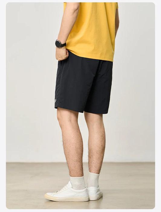 2026 Summer New Loose Fit  Lightweight 130gsm Nylon Shorts Men Essential Quick Dry Daily Wear Breathable Beach Shorts