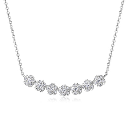 Diamond Necklaces for Women, Dainty 14k Gold/925 Sterling Silver Choker Necklace Gold Plated Jewelry Trendy Gift