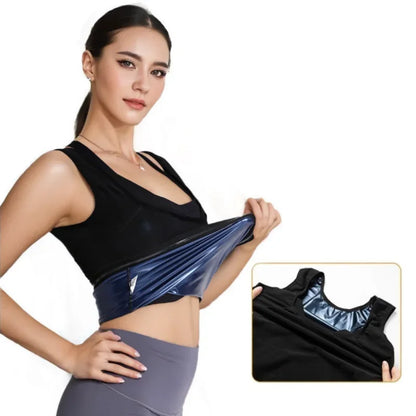 Suit for Women Body Shaper Heat Trapping Vest  Weight Loss Workout Shirt Tank Top Slimming Women Shapwear Training