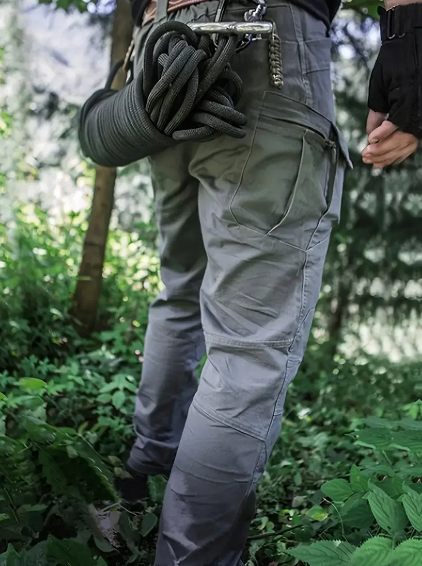 Men's Outdoor Tactical Pants Men Clothing Multi Pocket Outdoor Hunting Clothes Hiking Sweatpants Water-repellent, Wear-resistant