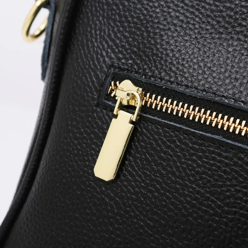 100% cowhide brand shoulder Bag Large capacity For luxury designer handbag women Handbags leather single shoulder straddle bag