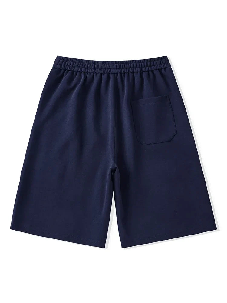 Men's Shorts Summer Clothes Fashion Letter Printed Casual Sweatpants Solid Color Loose Cotton Short Pants Male Straight Shorts