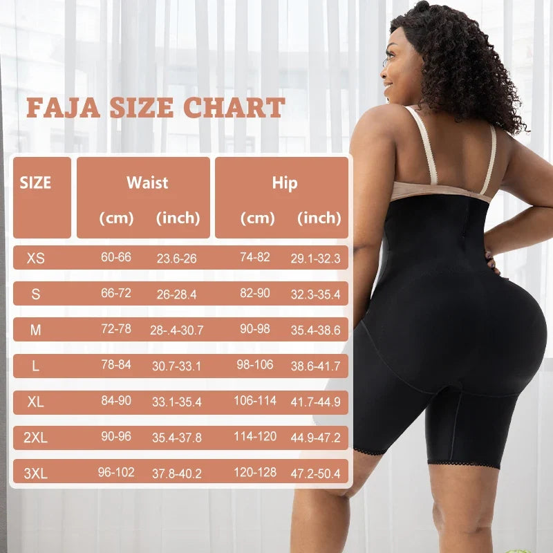 High Waist Body Shaper Women Postpartum Recovery Tummy Control Butt Lifter Zipper With Inner Hooks In Front Shapewear Shorts
