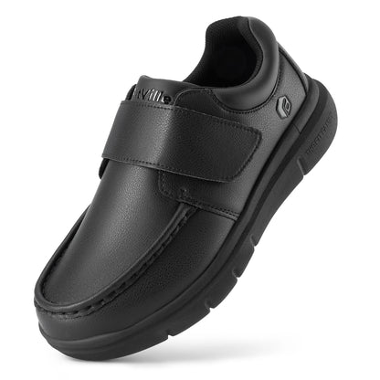 Wide Fit Men's Leather Shoes Diabetic Walking Shoes Oxford Shoes Formal Business Shoe Comfortable All Day Wear