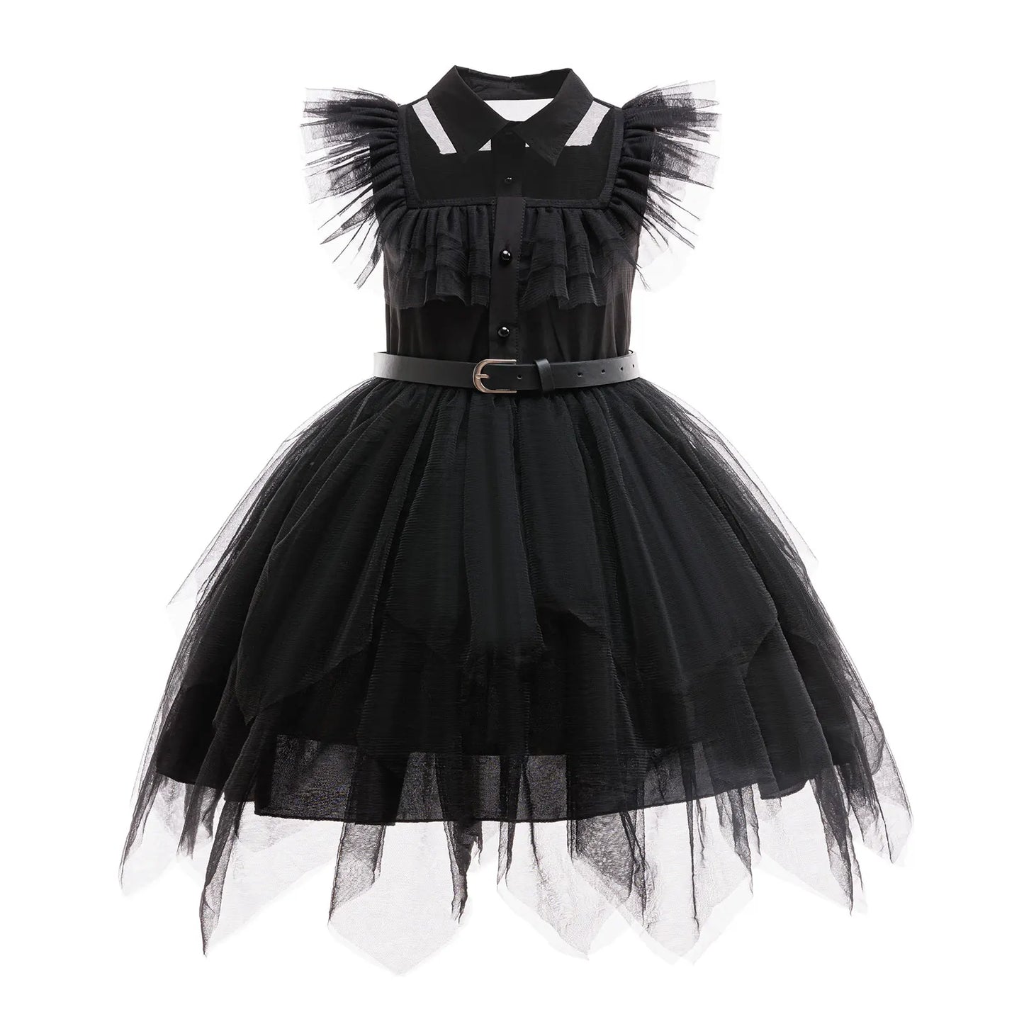 Family Costume with Belt Halloween Role Play Gothic Cosplay Apparel The Day Begin with W Birthday Party Ball Gown Dresses