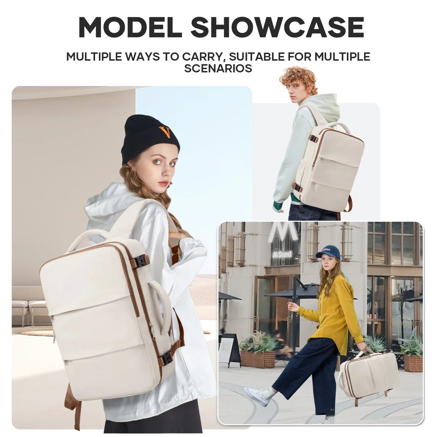 Notebook Backpack Travel 40x30x20 Ryanair Laptop Bag Men Women Business Waterproof Cabin Bag Carry ons Backpack School Bag