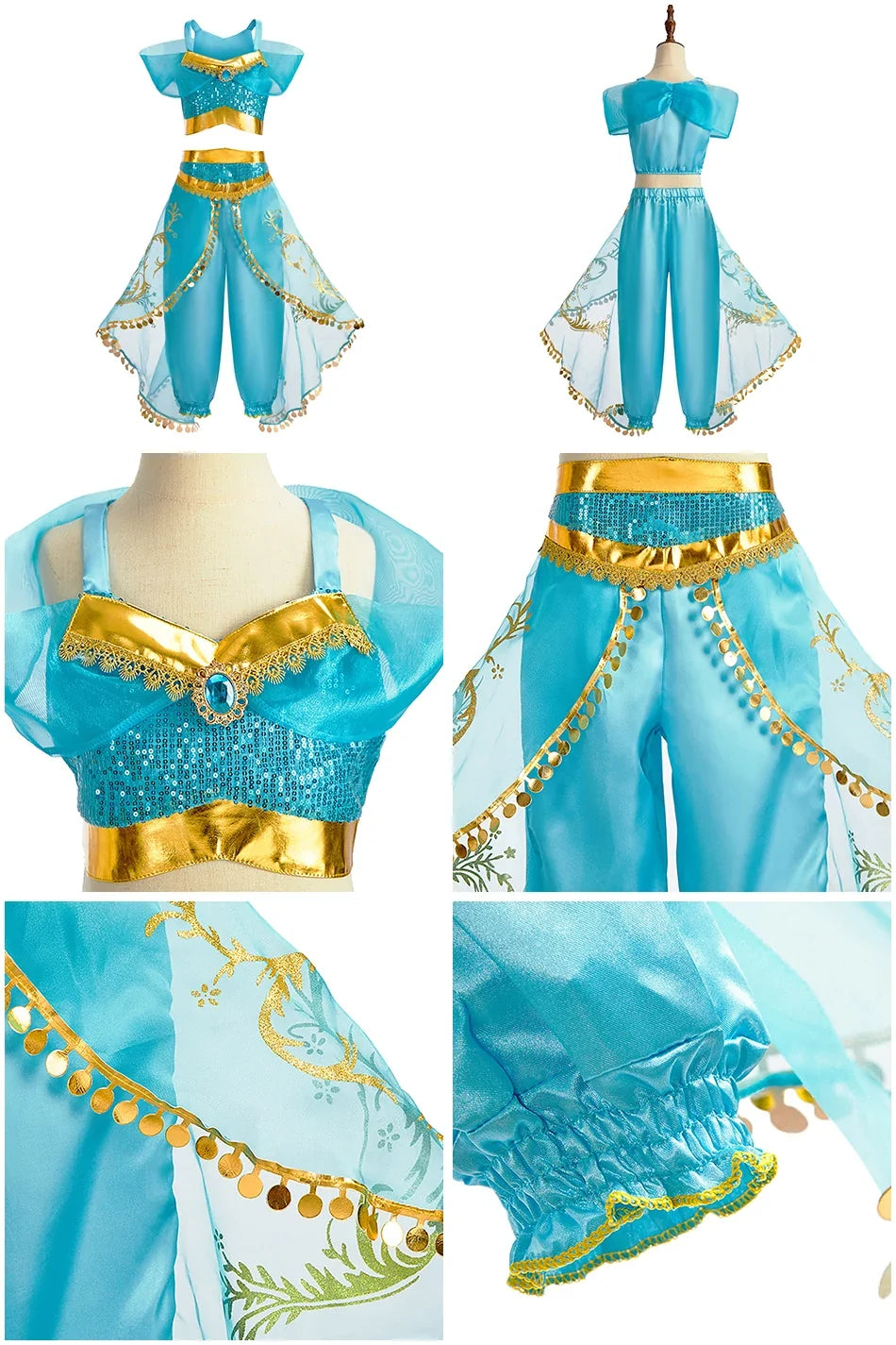 Children Princess Clothing Kids Elsa Anna Cinderella Rapunzel Party Cosplay Dresses Little Girls Christmas Halloween Dress Up