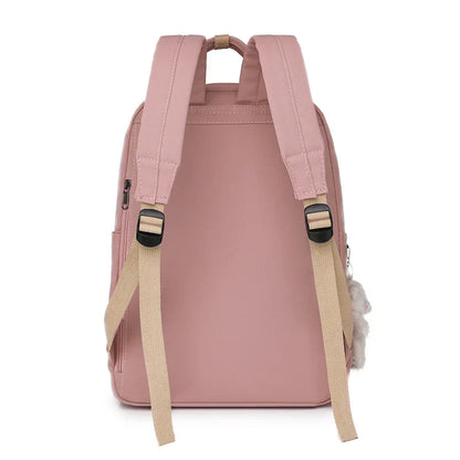Solid Color Women Backpack High Quality Youth Waterproof Backpacks for Teenage Girls Female School Shoulder Bag Bagpack
