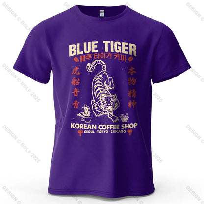 Trendy Printed Men's T-Shirt 100% Cotton Oversized Cultural Graphic Tees for Women Tops Tees Casual Streetwear
