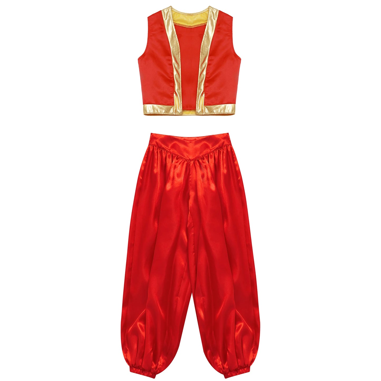 Girls Boys Fancy Dress-up Costume Arabian Costume Prince Role Playing Outfits Carnival Rave Party Suit Halloween Cosplay Costume