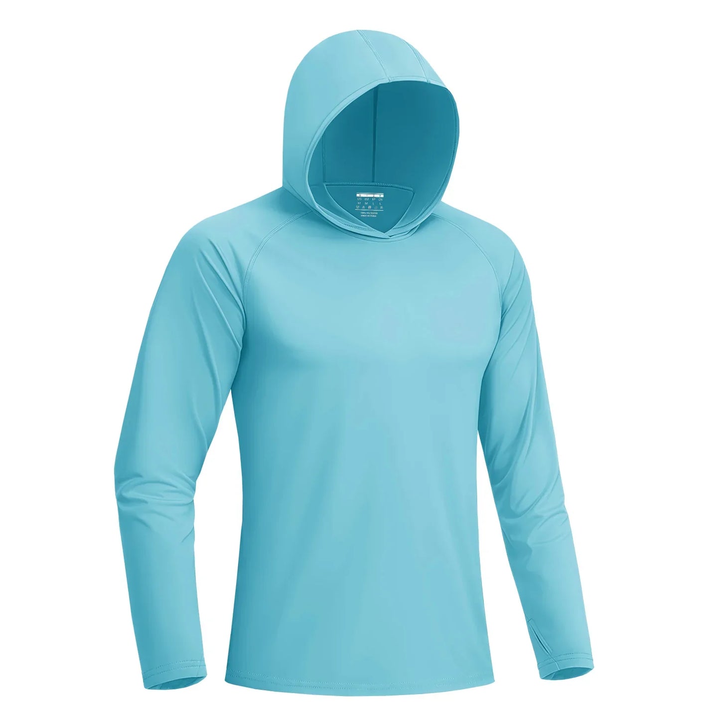 Sun Protection Shirts Mens Long Sleeve Hoodie Casual UV-Proof T-Shirts Breathable Lightweight Quick Dry T shirts Swim