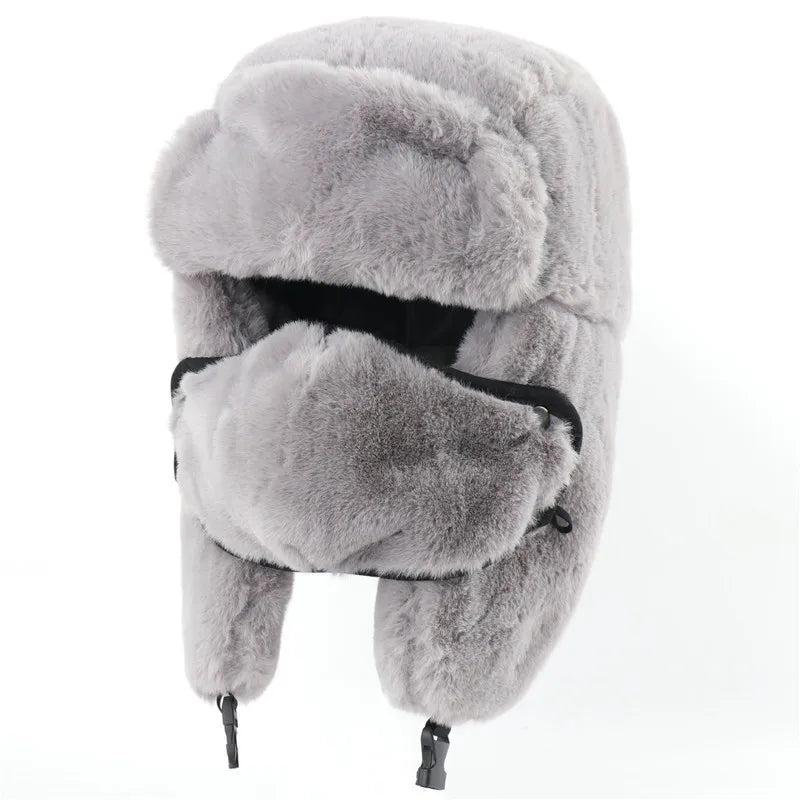 Army Military Soviet CCCP Ushanka Men&Women Winter Earflap Bomber Hat Warm Faux Fur Windproof Thermal hat Snow ski Caps