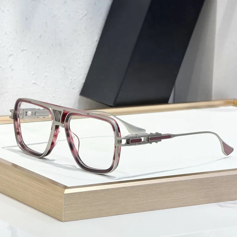 460 Square Alloy High Quality Sunglasses GRAND-DECADE TWO for Men Women Luxury Fashion Brand Design UV400 Eyeglasses with Case