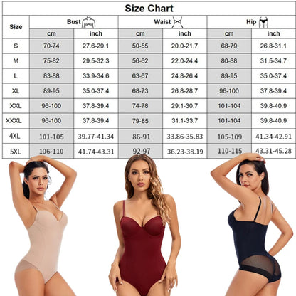 Bodysuit Women Shapewear Body Shaper With Cup Compression Bodies Belly Sheath Waist Trainer Reductive Slimming Underwear